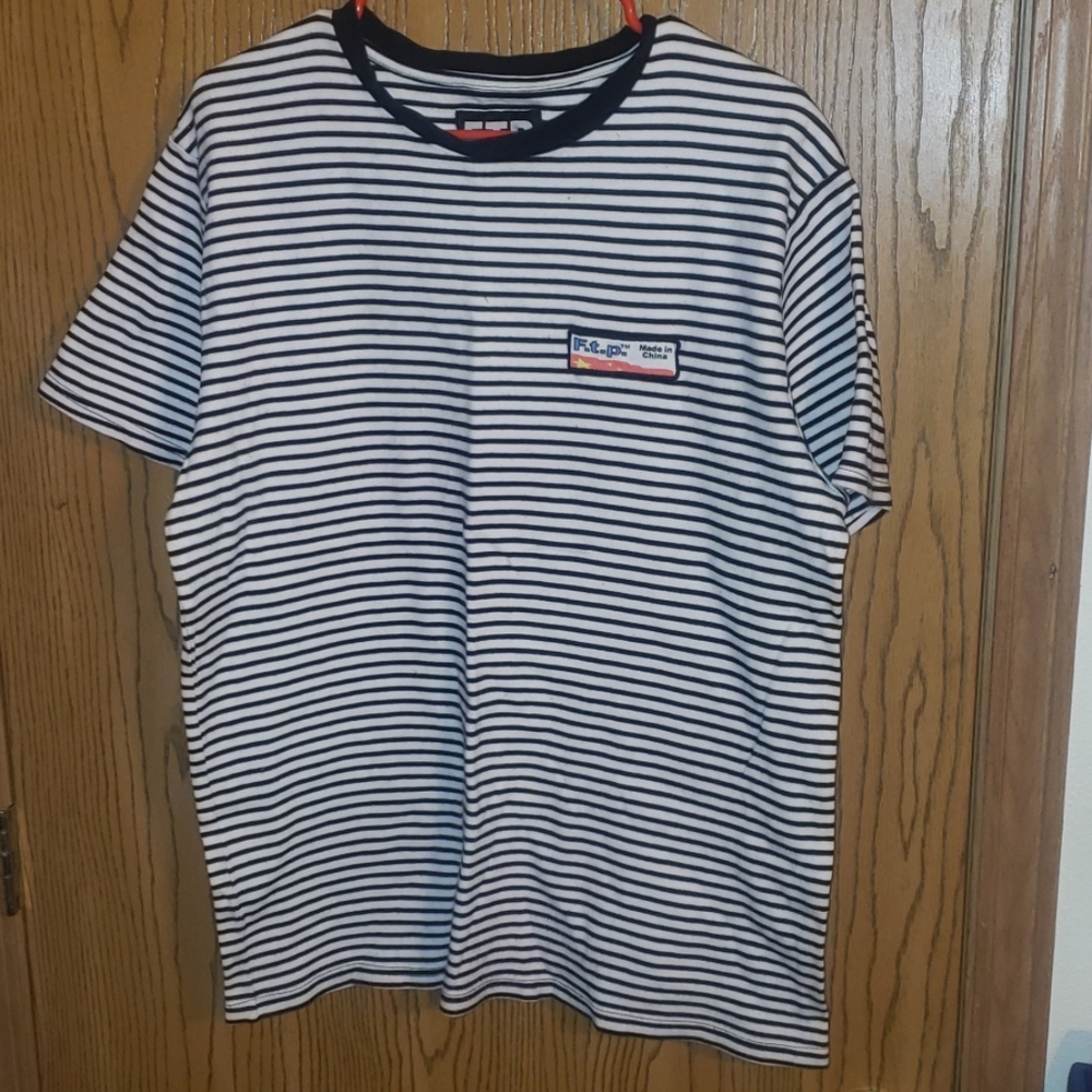 FUCKTHEPOPULATION STRIPED SHIRT